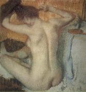 Edgar Degas Woman Combing her Hair oil